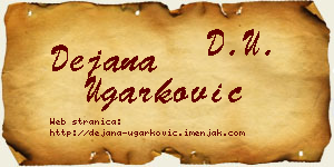 Dejana Ugarković vizit kartica
